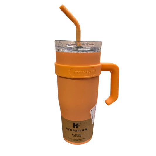 HYDRAFLOW CAPRI Triple Vacuum Insulate Steel Water Bottle 30oz, Nectarine Orange