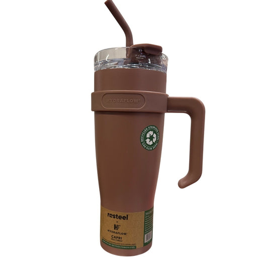 Hydraflow Capri Tumbler Travel Mug Brown 40 Oz Triple Wall Vacuum BPA free New